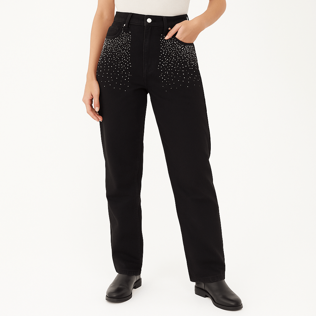 Pantalon con brilo 